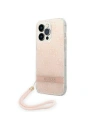 Etui Guess GUOHCP14XH4STP Apple iPhone 14 Pro Max różowy/pink hardcase 4G Print Strap