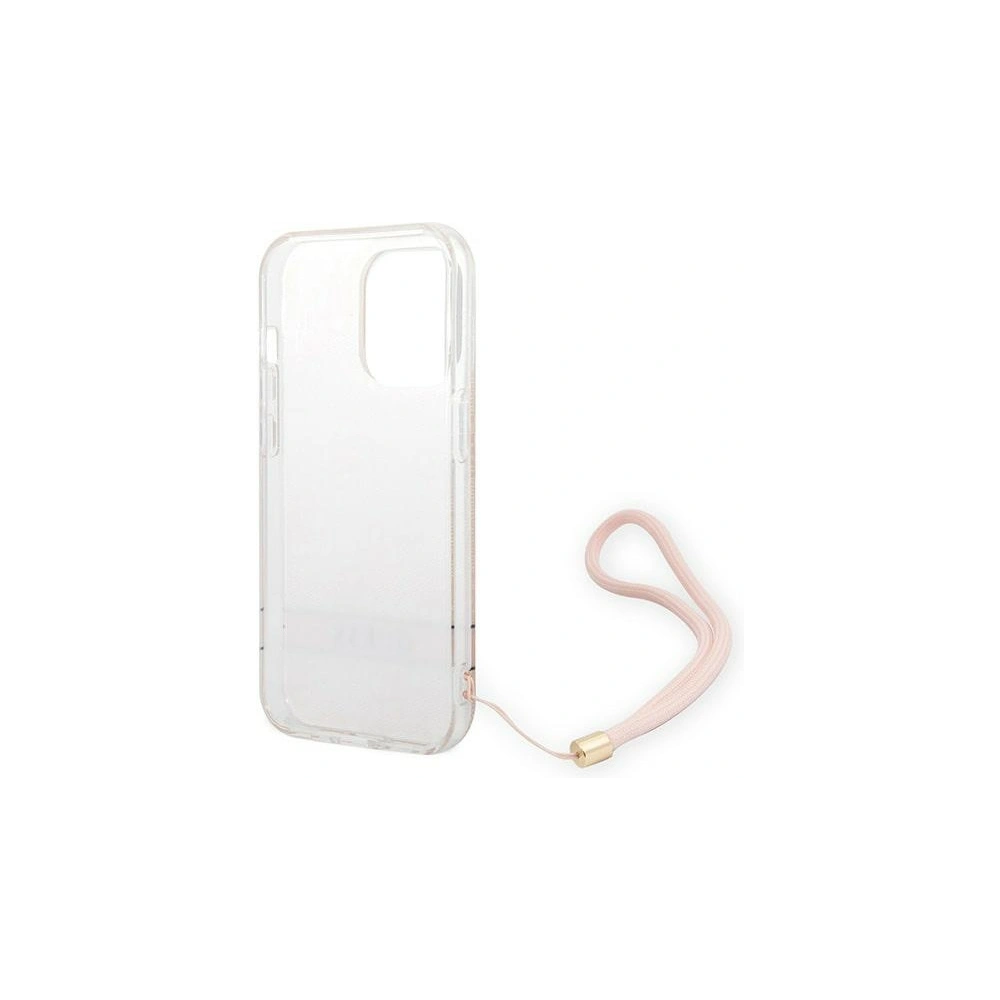 Hurtownia GSM - Etui Guess GUOHCP14XH4STP Apple iPhone 14 Pro Max różowy/pink hardcase 4G Print Strap - GUE2179 - {ean13} - Hurt