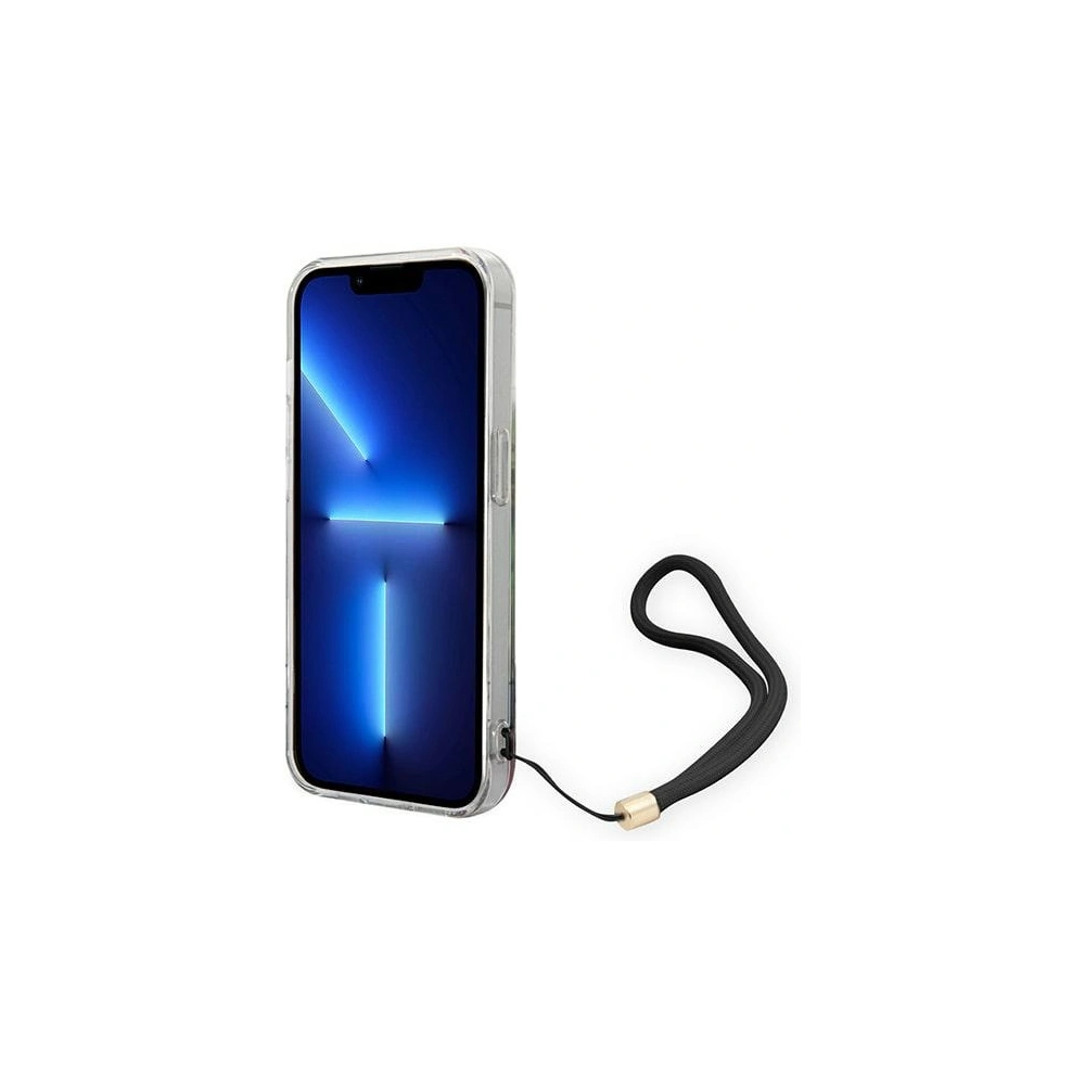 Hurtownia GSM - Etui Guess GUOHCP14XHFLSB Apple iPhone 14 Pro Max niebieski/blue hardcase Flower Strap - GUE2181 - {ean13} - Hurt