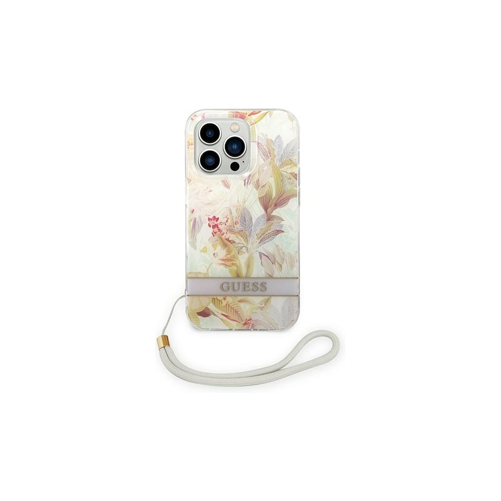 Hurtownia GSM - Etui Guess GUOHCP14XHFLSU Apple iPhone 14 Pro Max violet/hardcase cu model floral Strap - GUE2182 - {ean13} - Hurt