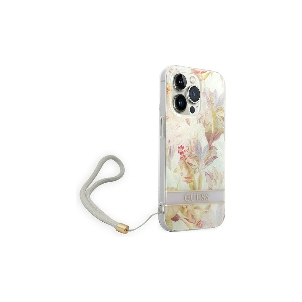 Hurtownia GSM - Etui Guess GUOHCP14XHFLSU Apple iPhone 14 Pro Max violet/hardcase cu model floral Strap - GUE2182 - {ean13} - Hurt