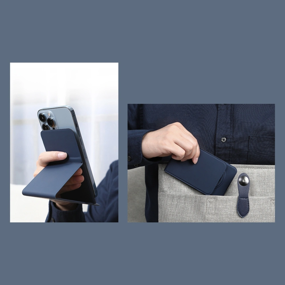 Wholesale Nillkin Magnetic Stand Snapbase Leather MagSafe blue - NLK657 - {ean13} - Hurt