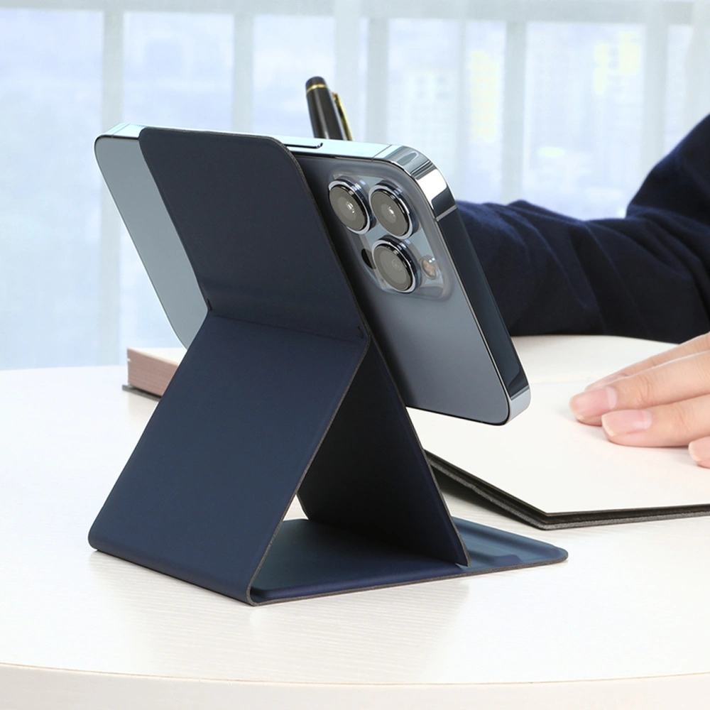 Wholesale Nillkin Magnetic Stand Snapbase Leather MagSafe blue - NLK657 - {ean13} - Hurt