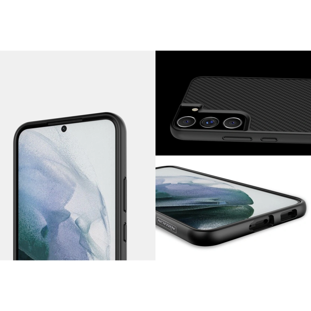 Hurtownia GSM - Etui Nillkin szintetikus szálas Samsung Galaxy S22+ Plus fekete - NLK661 - {ean13} - Hurt