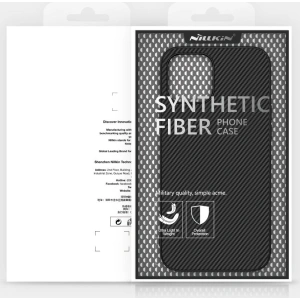 Wholesale Nillkin Synthetic Fiber Apple iPhone 12 Pro Max black - NLK662 - {ean13} - Hurt