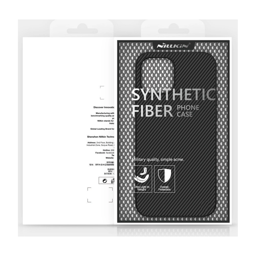 Hurtownia GSM - Case Nillkin Synthetische Faser Apple iPhone 12 Pro Max schwarz - NLK662 - {ean13} - Hurt