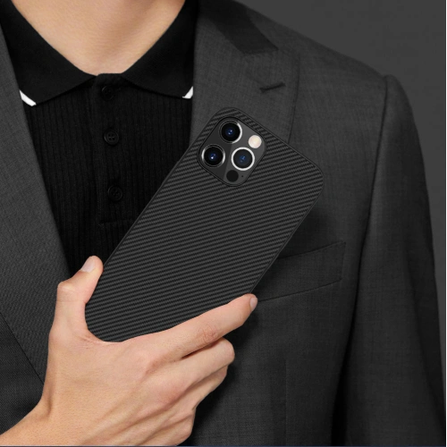 Etui Nillkin Synthetic Fiber Apple iPhone 12 Pro Max czarny