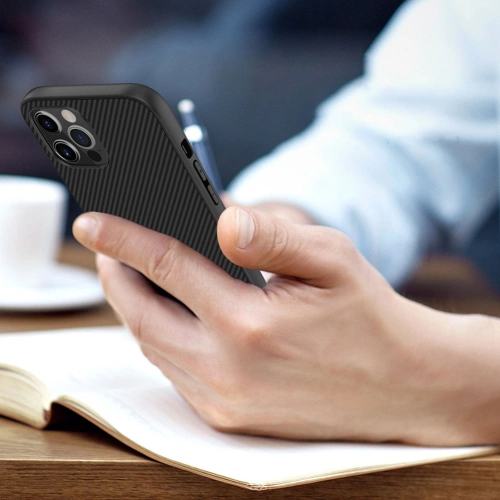 Etui Nillkin Synthetic Fiber Apple iPhone 12 Pro Max czarny