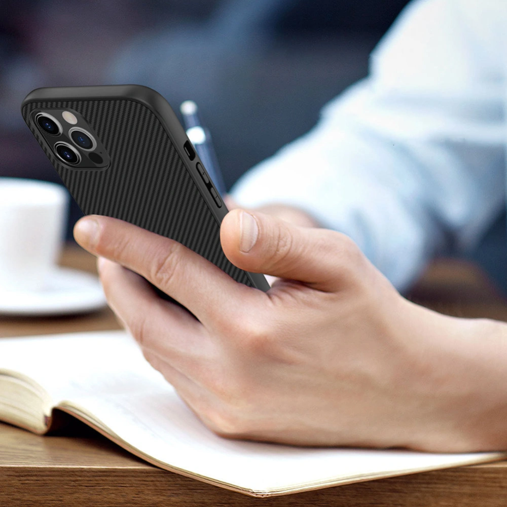 Hurtownia GSM - Etui Nillkin Synthetic Fiber Apple iPhone 12 Pro Max černé - NLK662 - {ean13} - Hurt