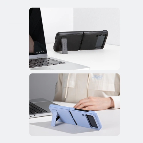Etui Nillkin Qin Samsung Galaxy Z Flip 3 fioletowy