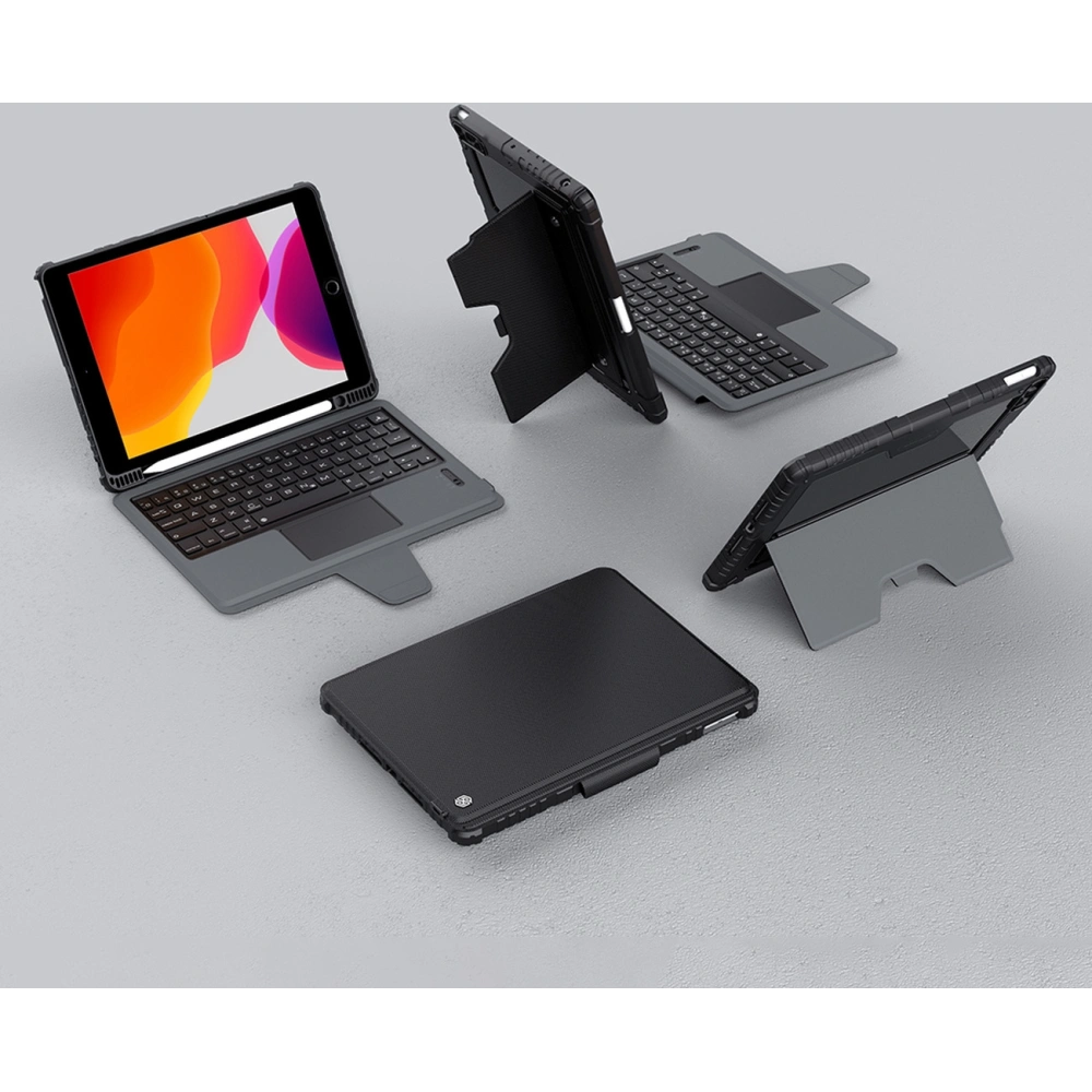 Hurtownia GSM - Etui Nillkin Armor Keyboard Bluetooth Apple iPad 10.2 2019/2020/2021 (7., 8. és 9. generáció) fekete - NLK666 - {ean13} - Hurt