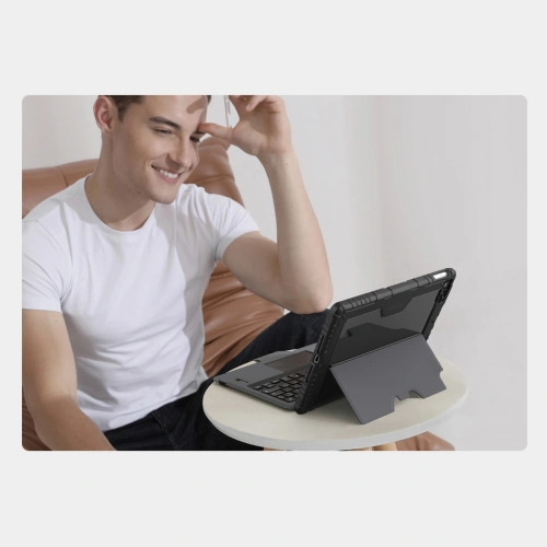Etui Nillkin Armor Keyboard Bluetooth Apple iPad 10.2 2019/2020/2021 (7., 8. i 9. generacji) czarny