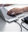 Wholesale Ugreen HUB 2x USB Type C to USB-C PD (Thunderbolt 3, 100W, 4K @ 60 Hz, 10 Gbps) / HDMI 4K @ 30 Hz / 3x USB 3.0 for MacBook gray - UGR1406 - {ean13} - Hurt
