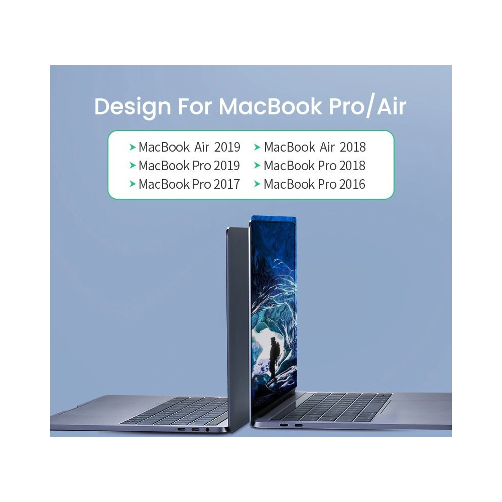 Hurtownia GSM - Hub UGREEN 2xUSB-C - USB-C PD (Thunderbolt 3, 100W, 4K@60 Hz, 10 Gbps)/HDMI 4K@30 Hz/3xUSB 3.0 für Apple MacBook Pro/Air grau - UGR1406 - {ean13} - Hurt