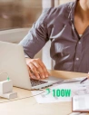 Hurtownia GSM - Hub UGREEN 2xUSB-C - USB-C PD (Thunderbolt 3, 100W, 4K@60 Hz, 10 Gbps)/HDMI 4K@30 Hz/3xUSB 3.0 für Apple MacBook Pro/Air grau - UGR1406 - {ean13} - Hurt