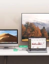 Wholesale Ugreen HUB 2x USB Type C to USB-C PD (Thunderbolt 3, 100W, 4K @ 60 Hz, 10 Gbps) / HDMI 4K @ 30 Hz / 3x USB 3.0 for MacBook gray - UGR1406 - {ean13} - Hurt