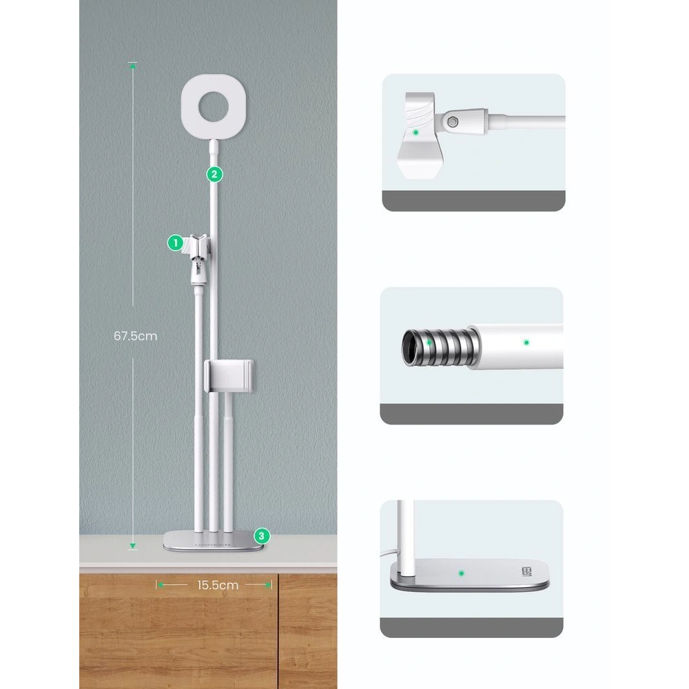 Hurtownia GSM - Stativ UGREEN pentru selfie lampa cu inel LED alb - UGR1408 - {ean13} - Hurt