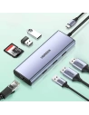Hurtownia GSM - Hub UGREEN CM490 9w1 USB-C - 2xUSB 3.2 Gen 1/USB 2.0/2xHDMI 4K 60Hz/SD-, TF-Kartenleser/USB-C PD 100W/Ethernet RJ45 grau - UGR1409 - {ean13} - Hurt