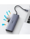 Hurtownia GSM - Hub UGREEN CM490 9w1 USB-C - 2xUSB 3.2 Gen 1/USB 2.0/2xHDMI 4K 60Hz/czytnik kart SD, TF/USB-C PD 100W/Ethernet RJ45 szary - UGR1409 - {ean13} - Hurt