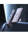 Hurtownia GSM - Hub UGREEN CM490 9w1 USB-C - 2xUSB 3.2 Gen 1/USB 2.0/2xHDMI 4K 60Hz/czytnik kart SD, TF/USB-C PD 100W/Ethernet RJ45 szary - UGR1409 - {ean13} - Hurt