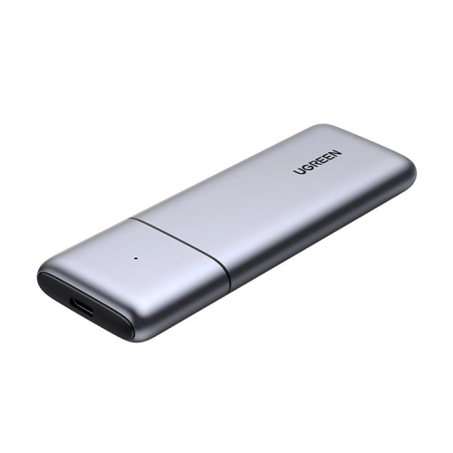 Obudowa SSD M.2 UGREEN CM389 NVMe/SATA USB 3.2 Gen 2 (10Gbps) szary + kabel USB/USB-C 0,5m + kabel USB-C - USB- C 0,5m