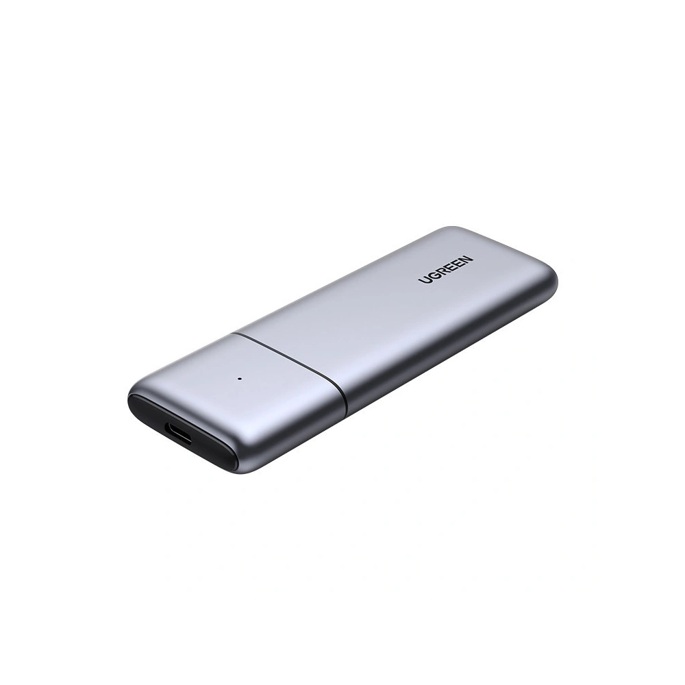 Hurtownia GSM - Obudowa SSD M.2 UGREEN CM389 NVMe/SATA USB 3.2 Gen 2 (10Gbps) szary + kabel USB/USB-C 0,5m + kabel USB-C - USB- C 0,5m - UGR1410 - {ean13} - Hurt