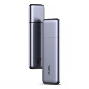 Obudowa SSD M.2 UGREEN CM389 NVMe/SATA USB 3.2 Gen 2 (10Gbps) szary + kabel USB/USB-C 0,5m + kabel USB-C - USB- C 0,5m