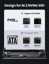 Hurtownia GSM - Obal SSD UGREEN CM374 NVMe/PCIe USB 3.2 Gen 2x2 (SuperSpeed USB 20 Gbps) M.2 (M, M&B klíč) + černý USB-C kabel - UGR1412 - {ean13} - Hurt