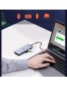 Hurtownia GSM - Hub UGREEN CM274 9v1 USB-C - HDMI/DP/VGA/2xUSB/RJ45/Ethernet/čtečka karet SD, TF/USB-C PD 100W šedý - UGR1413 - {ean13} - Hurt