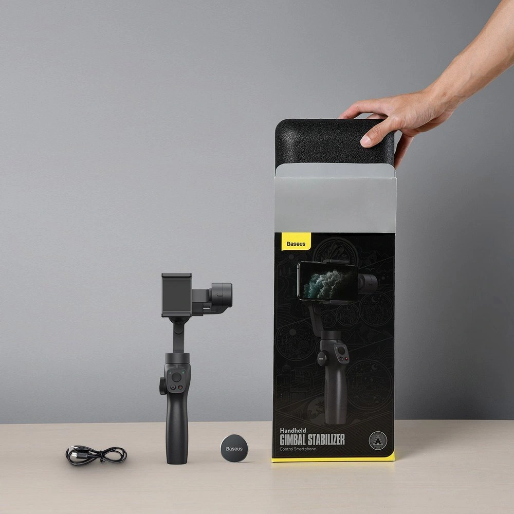 Hurtownia GSM - Gimbal 3 osiowy Baseus szary - BSU3584 - {ean13} - Hurt