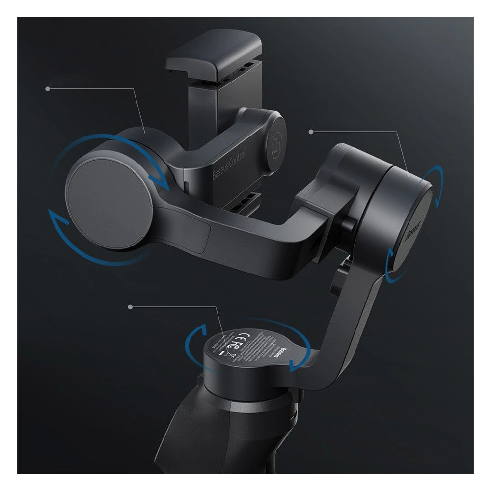 Hurtownia GSM - Gimbal 3 osiowy Baseus szary - BSU3584 - {ean13} - Hurt