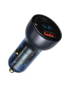 Hurtownia GSM - Autós töltő Baseus USB/USB-C 65W 5A SCP QC 4.0+ PD 3.0 LCD kijelzővel + USB-C/USB-C kábel szürke - BSU3585 - {ean13} - Hurt