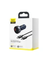 Hurtownia GSM - Autós töltő Baseus USB/USB-C 65W 5A SCP QC 4.0+ PD 3.0 LCD kijelzővel + USB-C/USB-C kábel szürke - BSU3585 - {ean13} - Hurt