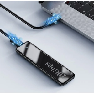 Obudowa SSD M.2 SATA Baseus USB 3.2 Gen 2 M/M+B key + kabel USB-C szary