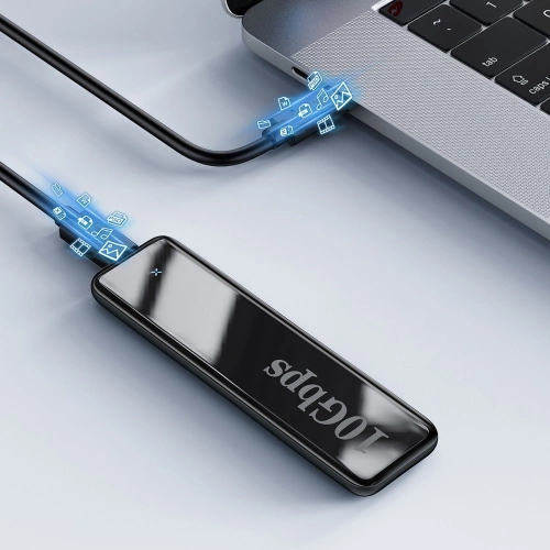 Obudowa SSD M.2 SATA Baseus USB 3.2 Gen 2 M/M+B key + kabel USB-C szary