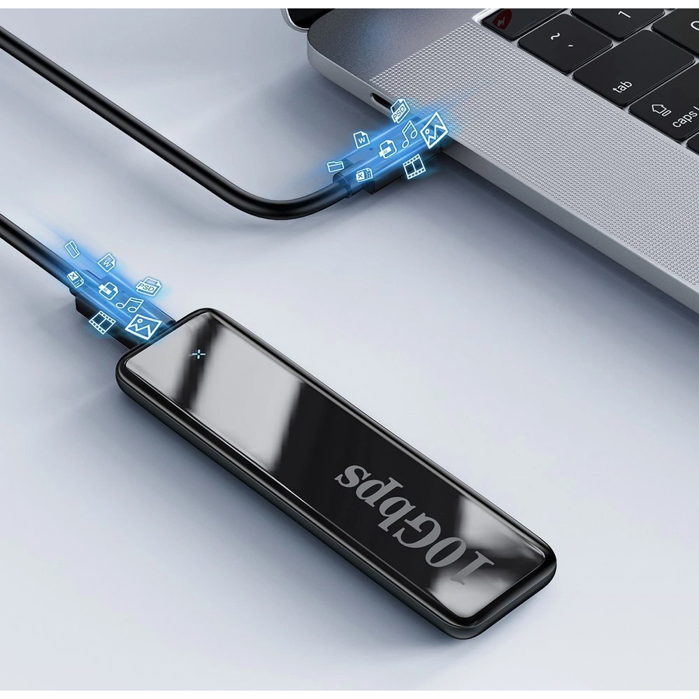 Hurtownia GSM - Obiectiv SSD M.2 SATA Baseus USB 3.2 Gen 2 M/M+B key + cablu USB-C gri - BSU3586 - {ean13} - Hurt