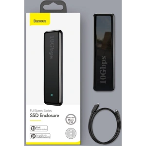 Obudowa SSD M.2 SATA Baseus USB 3.2 Gen 2 M/M+B key + kabel USB-C szary
