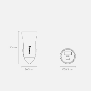 Hurtownia GSM - Ładowarka samochodowa Baseus Golden Contactor Pro USB-C/USB 40W PD 3.0 QC 4.0+ SCP FCP AFC + kabel USB-C/Lightning niebieski - BSU3587 - {ean13} - Hurt