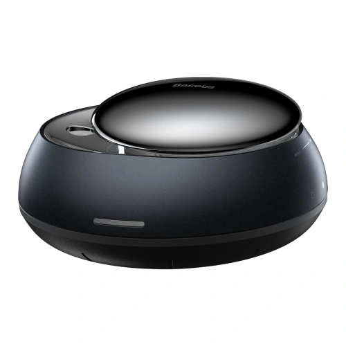 Samochodowy odświeżacz powietrza Baseus + 2 wkłady (Frezja + Bazylia z mandarynką) + kabel USB-C 1m czarny