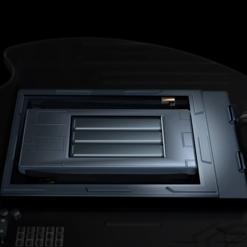 Samochodowy odświeżacz powietrza Baseus + 2 wkłady (Frezja + Bazylia z mandarynką) + kabel USB-C 1m czarny