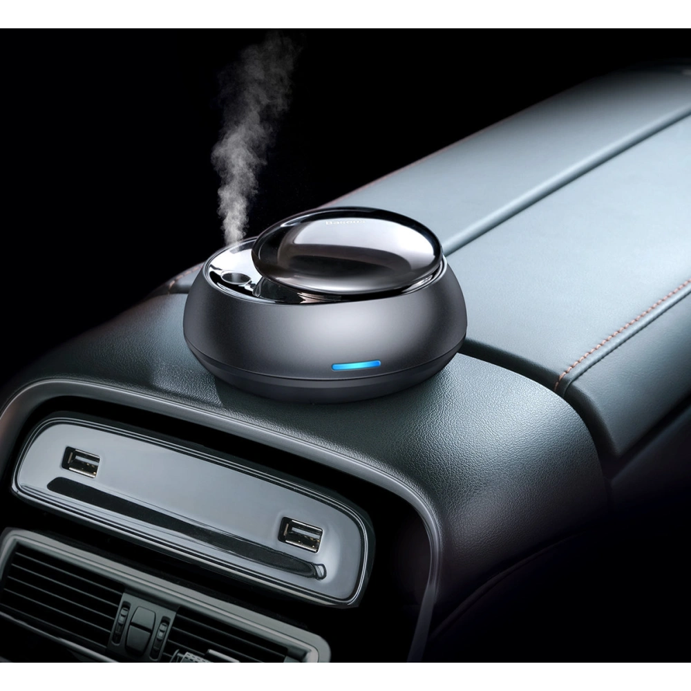 Wholesale Baseus car air freshener with atomizer black + 2 cartridges (Freesia + Basil with Mandarin) + USB-C charging cable 1m - BSU3590 - {ean13} - Hurt
