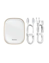 Wholesale Baseus multifunctional USB Type C HUB, memory card reader, external network card (USB 3.0, RJ45, HDMI, SD, micro SD) Power Delivery 60 W white - BSU3591 - {ean13} - Hurt