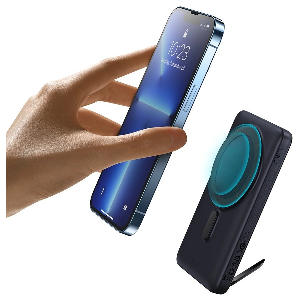 Hurtownia GSM - Powerbank Baseus Magnetic Halterung Drahtloses Laden MagSafe 10000mAh 20W marineblau + USB-C Kabel Baseus Xiaobai-Serie 60W 0,5m - BSU3593 - {ean13} - Hurt