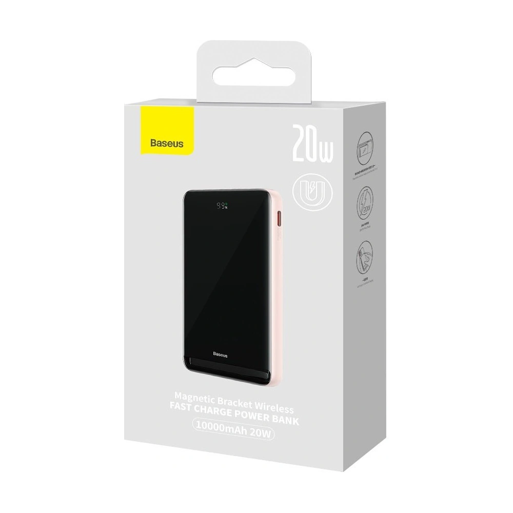 Hurtownia GSM - Powerbank Baseus Magnetic Bracket Wireless Charge MagSafe 10000mAh 20W roz Baseus Xiaobai Series 60W 0,5m - BSU3595 - {ean13} - Hurt