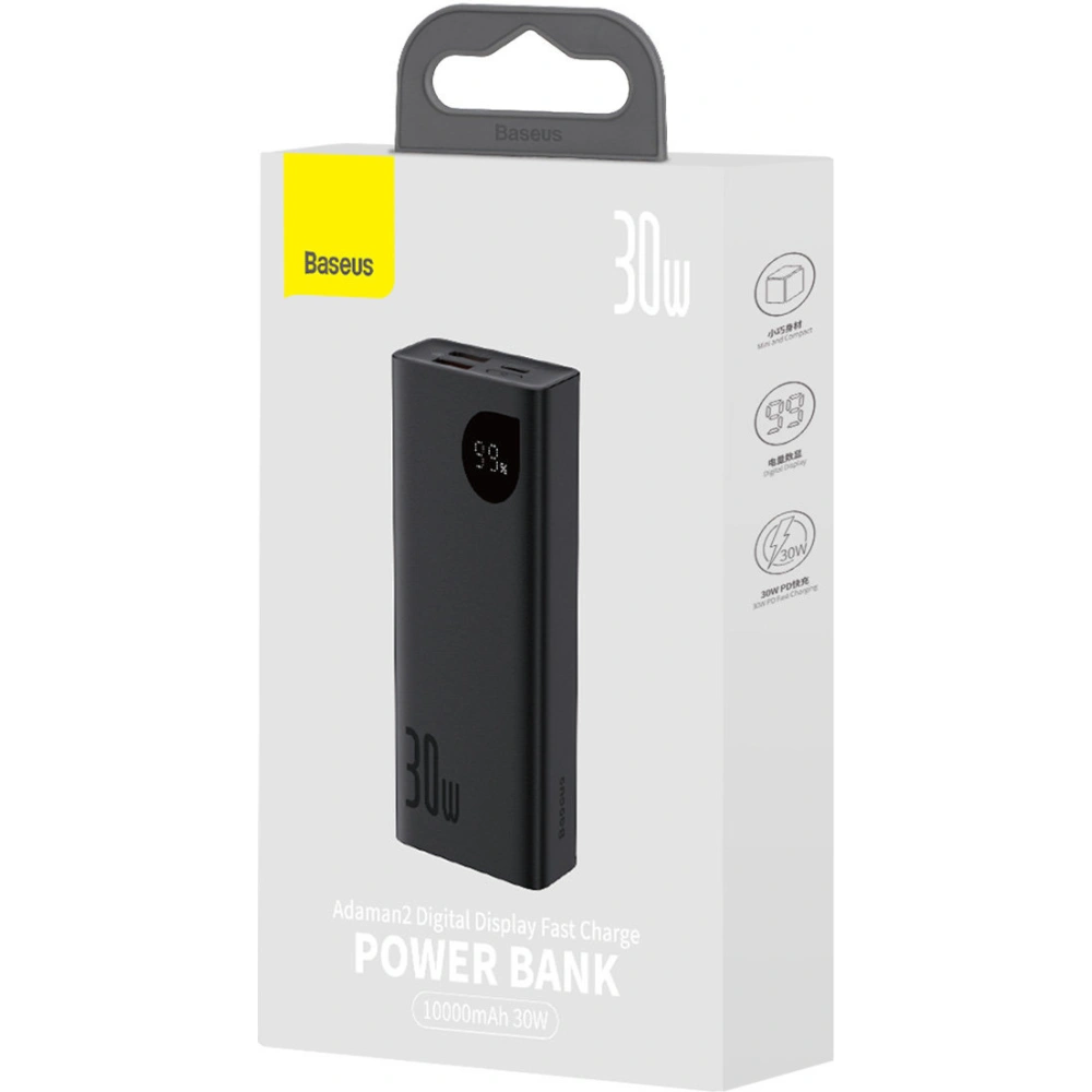 Hurtownia GSM - Powerbank Baseus Adaman2 10000mAh 30W 2xUSB/1xUSB-C PD QC SCP schwarz - BSU3596 - {ean13} - Hurt