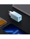 Hurtownia GSM - Încărcătorul de rețea GaN Baseus 2xUSB-C/USB 65W QC PD albastru + cablu USB-C 100W 1m albastru - BSU3598 - {ean13} - Hurt