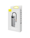 Hurtownia GSM - Hub Baseus Metal Gleam Series 8in1 USB-C - HDMI/3xUSB 3.2 Gen. 1/Power Delivery/czytnik kart SD/czytnik kart TF/VGA szary - BSU3599 - {ean13} - Hurt