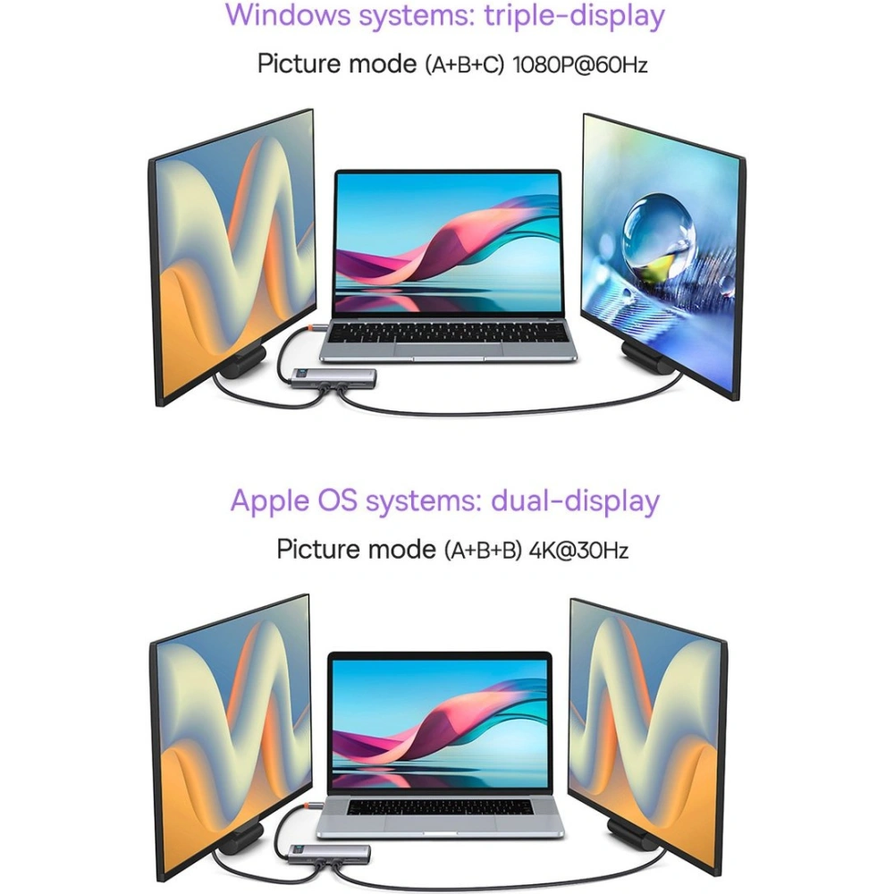 Wholesale Baseus Metal Gleam Series 8in1 HUB Docking Station USB-C - HDMI/3x USB 3.2 Gen.1/Power Delivery/SD card reader/TF card reader/VGA gray - BSU3599 - {ean13} - Hurt