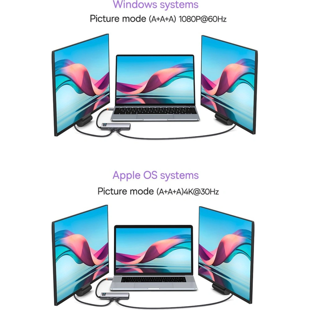 Wholesale Baseus Metal Gleam Series 8in1 HUB Docking Station USB-C - HDMI/3x USB 3.2 Gen.1/Power Delivery/SD card reader/TF card reader/VGA gray - BSU3599 - {ean13} - Hurt
