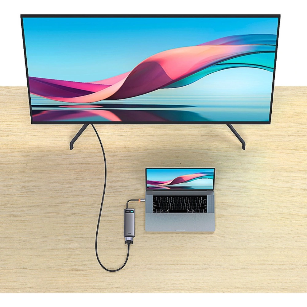 Wholesale Baseus Metal Gleam Series 8in1 HUB Docking Station USB-C - HDMI/3x USB 3.2 Gen.1/Power Delivery/SD card reader/TF card reader/VGA gray - BSU3599 - {ean13} - Hurt